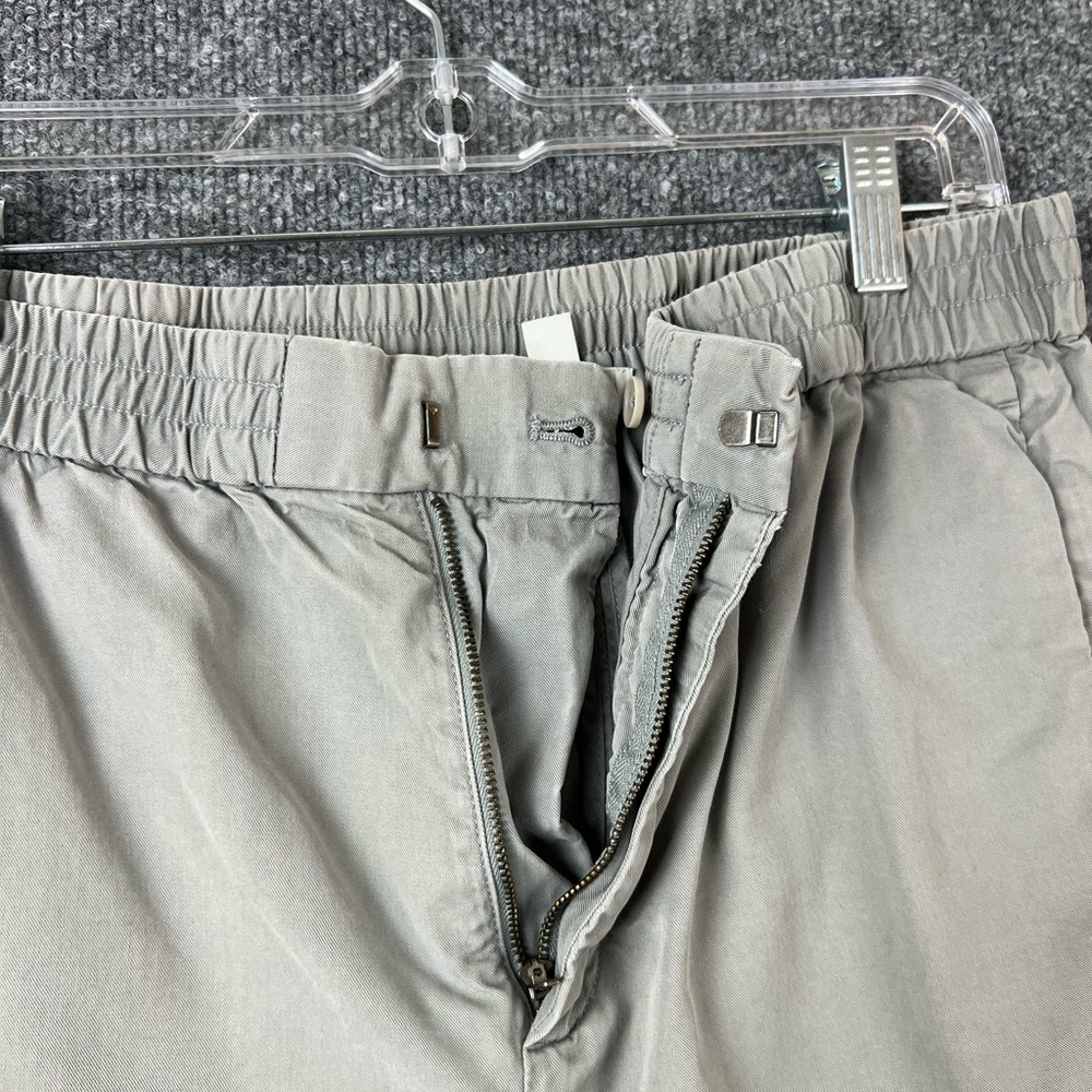 COS Pants Men's Size 32R Light Gray Elastic Waist Tapered Trousers‎ Cotton Blend - Picture 2 of 9